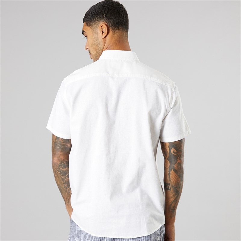 Solid Chemise Homme manches courtes Off White - Image 2