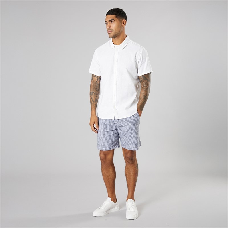 Solid Chemise Homme manches courtes Off White - Image 3