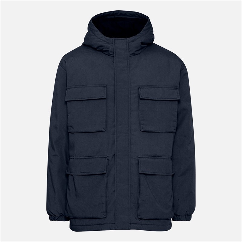 Solid Heren Gaben Utility Jas Insignia Blauw