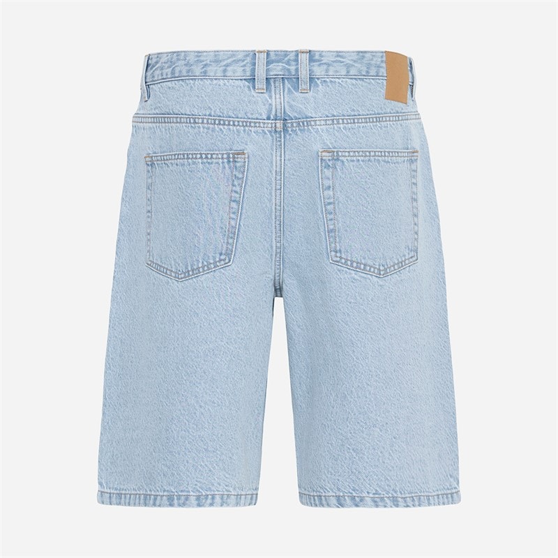 Solid Herren Sdomidt lockere Passform Denim Shorts Light Blue Denim - Bild 3