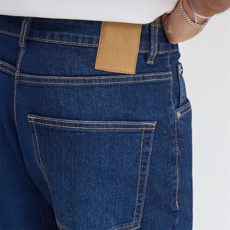 Solid Heren Sdryder Spijkerbroek Dark Blue Denim - Afbeelding 3