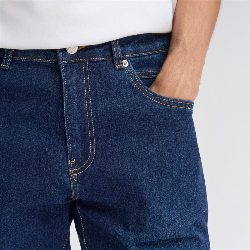 Solid Heren Sdryder Spijkerbroek Dark Blue Denim - Afbeelding 5
