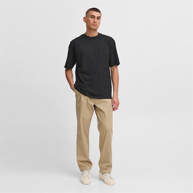 Solid Heren Bilop T-shirt True Black - Afbeelding 4