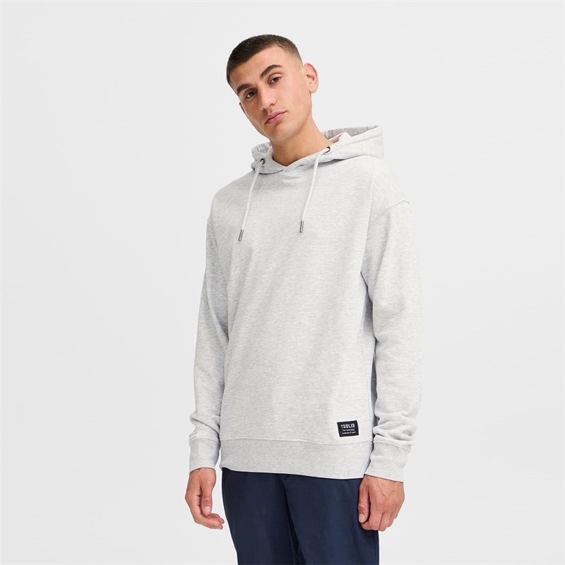 Solid Heren Dix Hoodie Light Grey Melange - Afbeelding 2