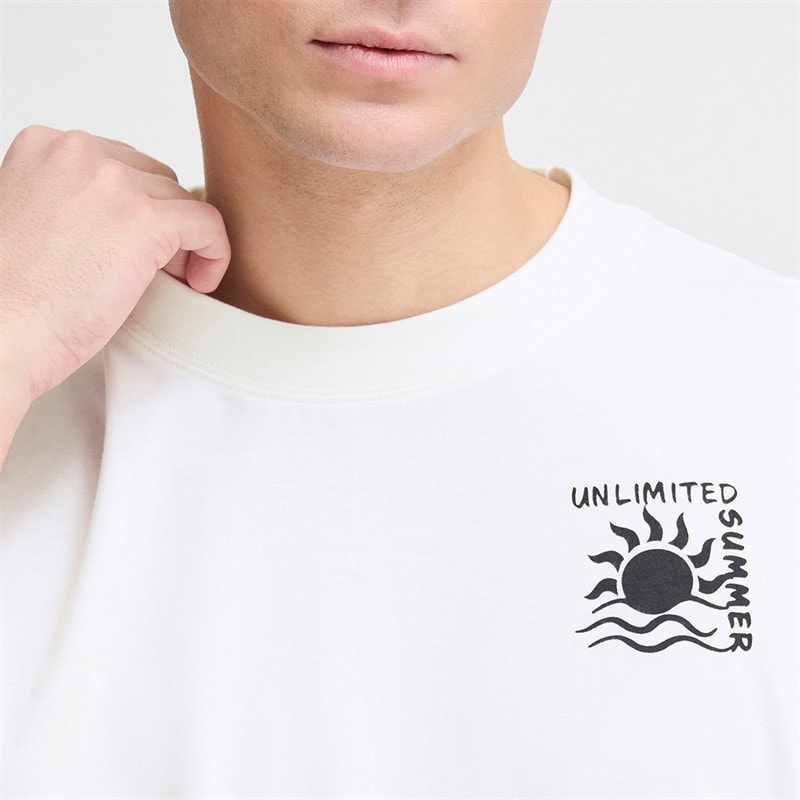 Solid Heren Daniel T-shirt Wit - Afbeelding 3