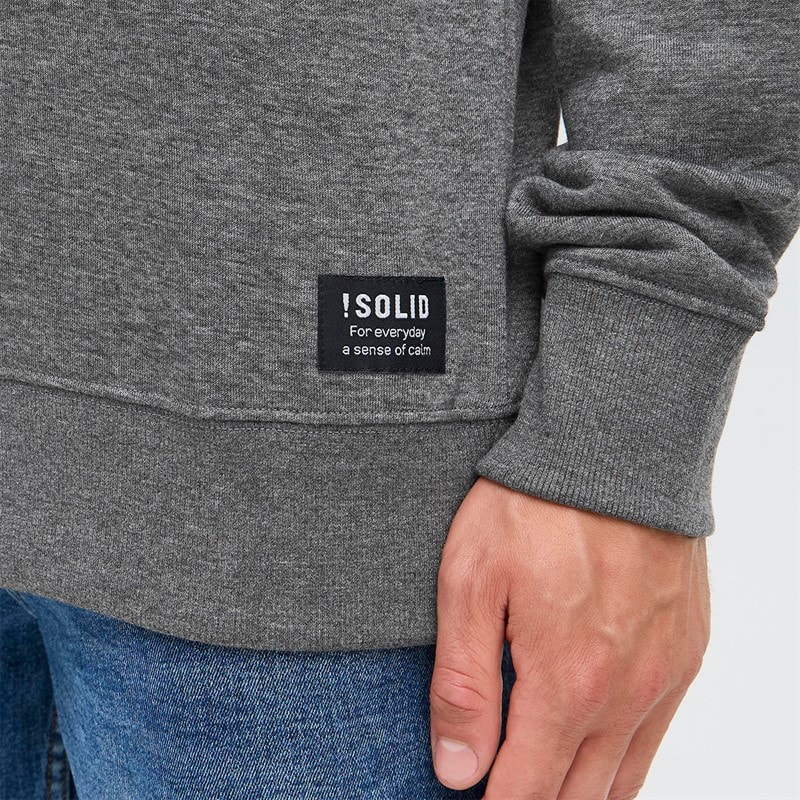 Solid Bluza dla niego kolor Dark Grey Melange – zdjęcie  3