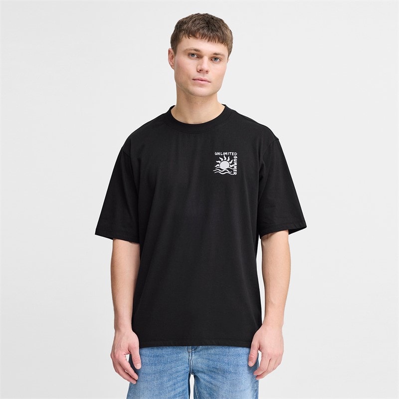 Solid Heren Daniel T-shirt True Black - Afbeelding 2
