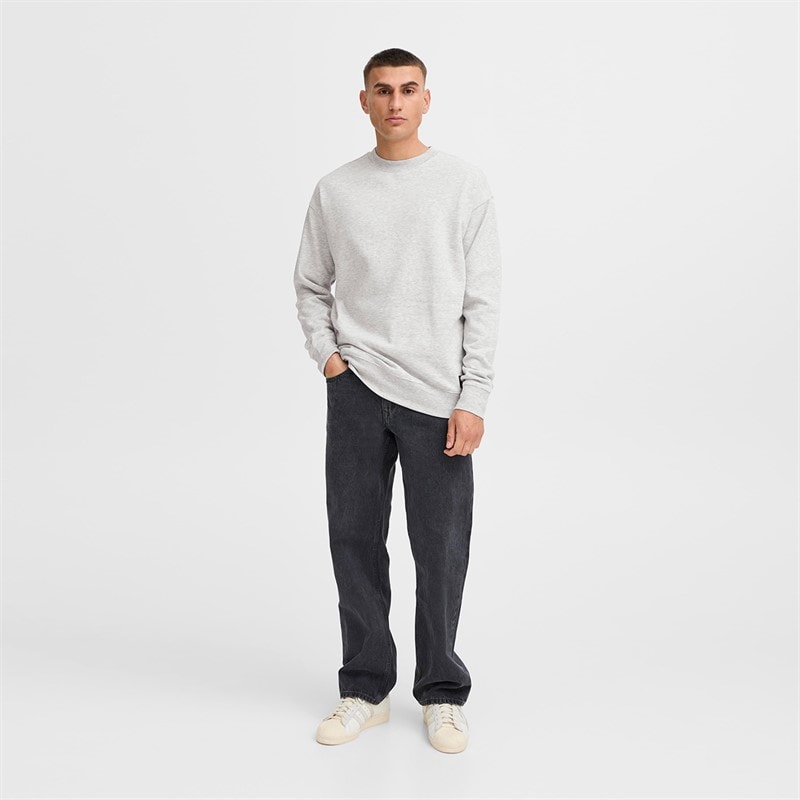 Solid Heren Dixon Sweatshirt Light Grey Melange - Afbeelding 4