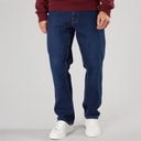 Solid Heren Harlan Denim Jeans Dark Blue Denim
