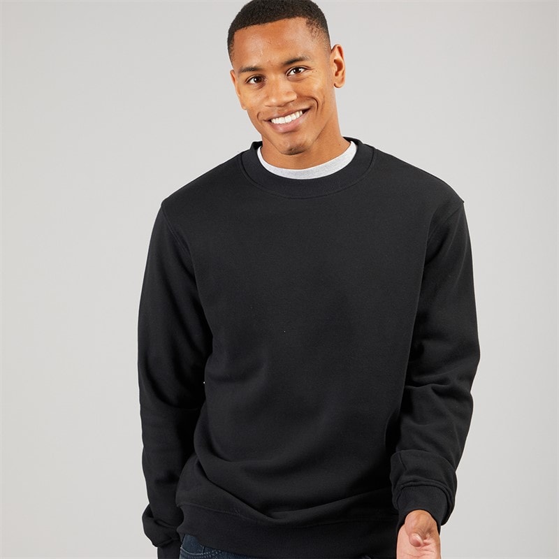 Solid Herren Holton Crew Sweatshirt True Black - Bild 2
