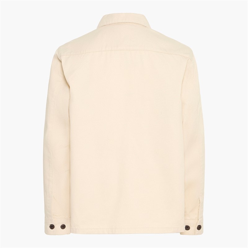 Solid Heren Ossie Overshirt Oatmeal - Afbeelding 2
