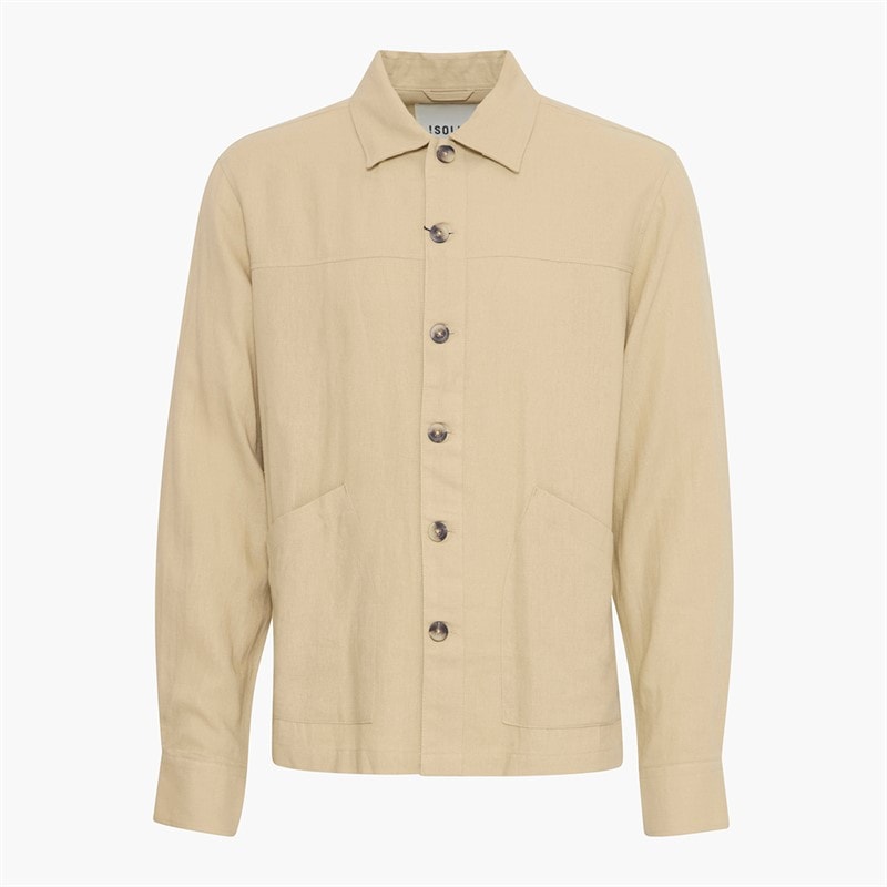 Solid Heren Allan Overshirt Curds & Whey - Afbeelding 1