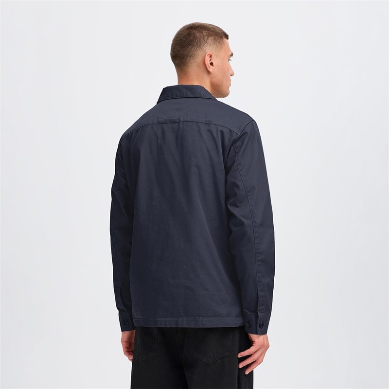 Solid Heren Ossie Overshirt Insignia Blue - Afbeelding 2