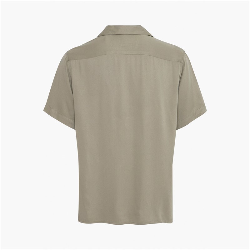 Solid Heren Pablo Korte Mouw Shirt Vetiver - Afbeelding 2
