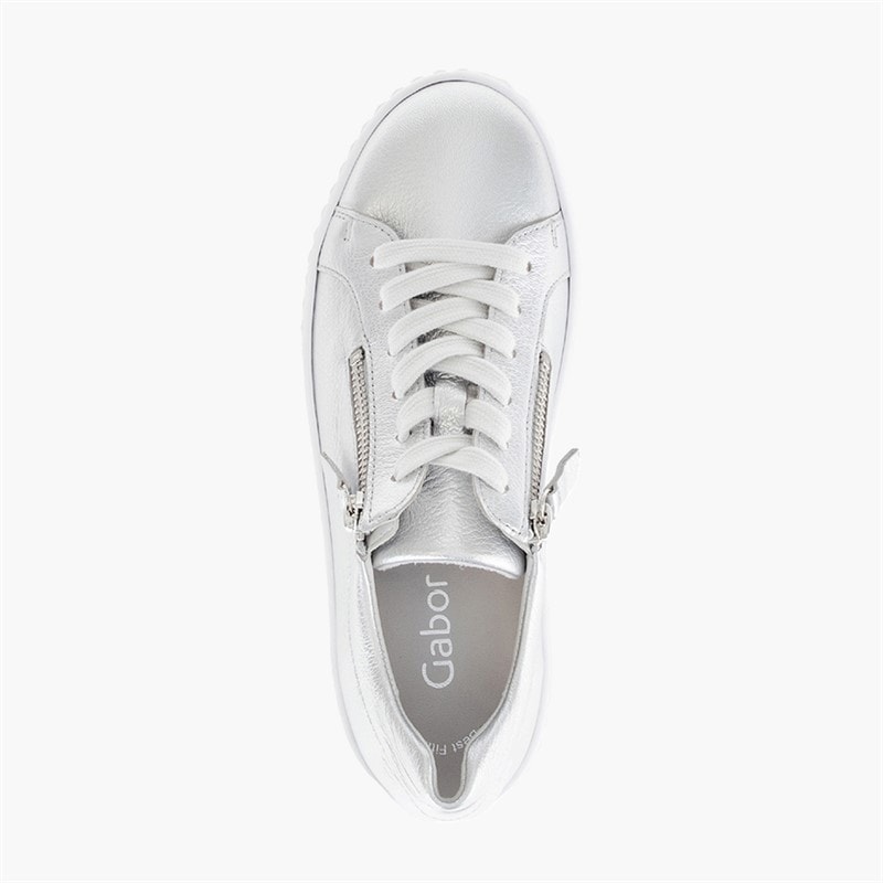 Gabor Dames Platform Sneakers Silver - Afbeelding 3