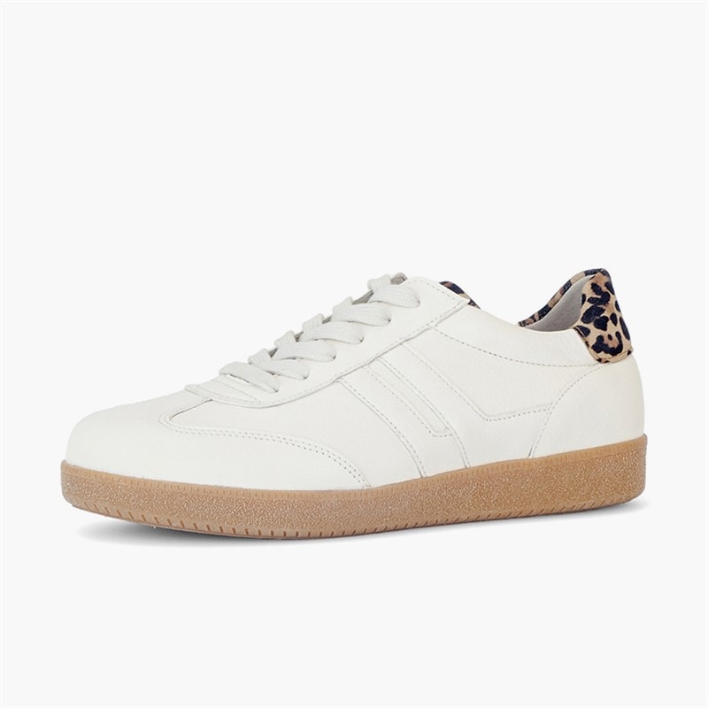 Gabor Dames Retro Sneakers Wit/Leopard - Afbeelding 2