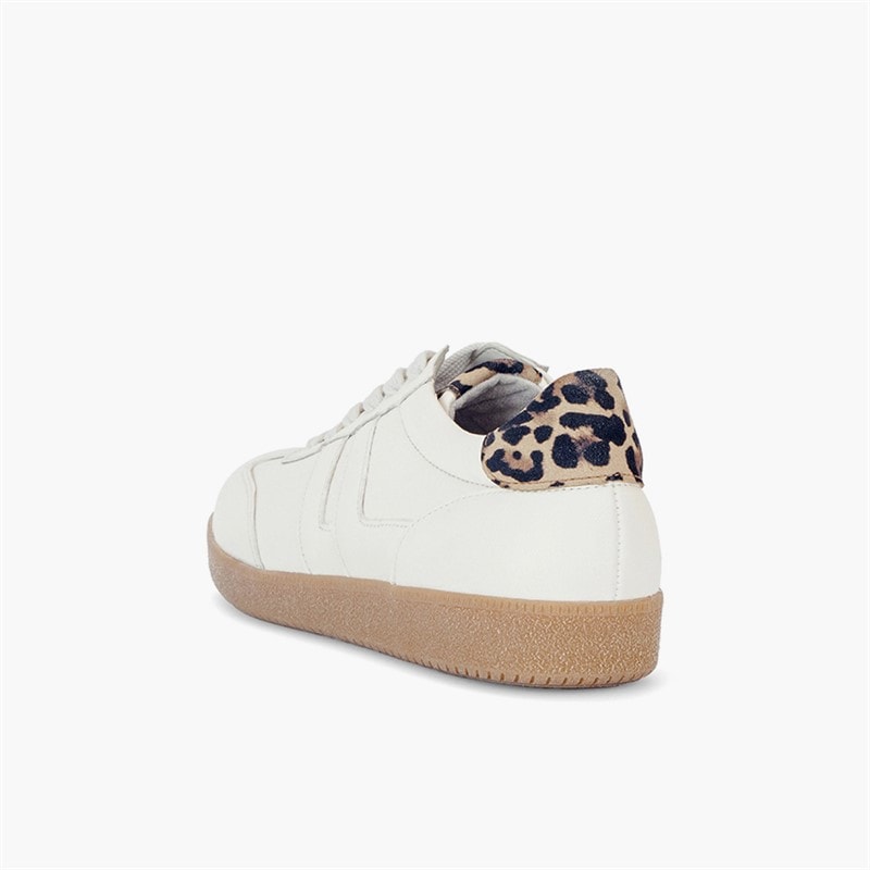 Gabor Dames Retro Sneakers Wit/Leopard - Afbeelding 4