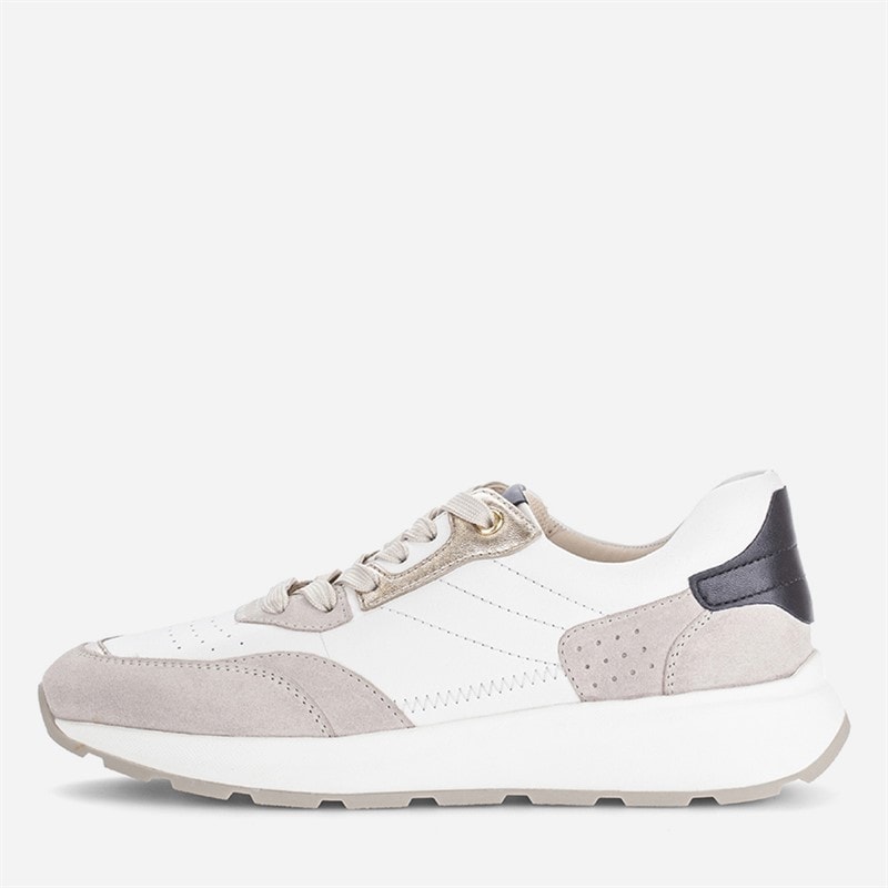 Gabor sneakersy z detalem zamka dla niej kolor White/Grey/Black
