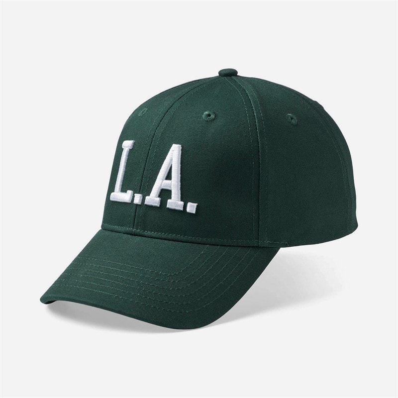 Upfront Czapka z daszkiem L.A. ciemnozielona z białym kolor Dk Green White