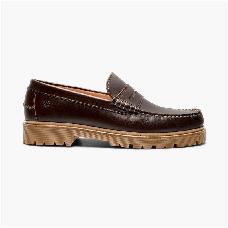 Playboy Footwear Heren Austin 5.0 Instappers Donkerbruin Leer Dk.Brown Leather - Afbeelding 2