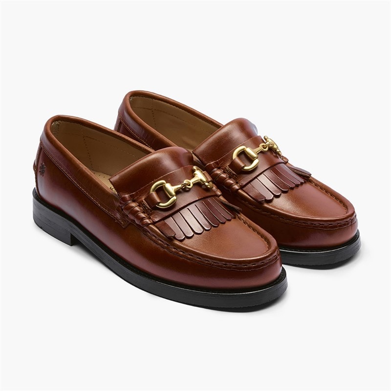 Playboy Footwear Dames Valerie Loafers Brandy Leather