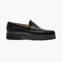 Playboy Footwear Heren Austin 5.0 Instappers Black Leather/Zwart