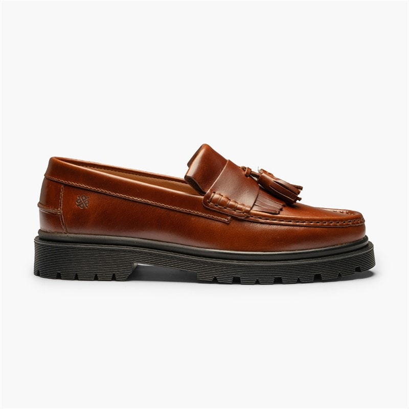 Playboy Footwear Heren Baker Instappers Brandy Leather - Afbeelding 2