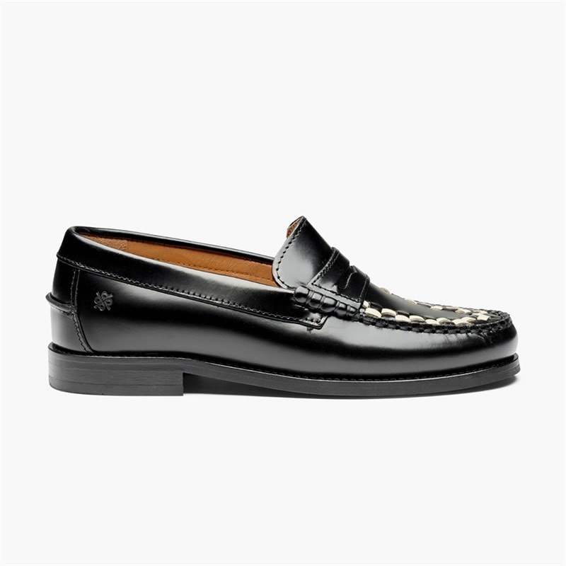 Playboy Footwear Toc1936 Sofia Loafers dla niej kolor Black/White Polido – zdjęcie  2