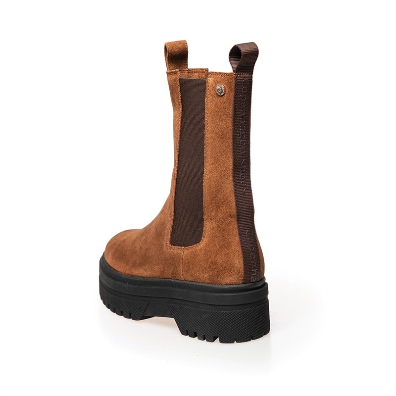 Copenhagen Shoes Bottes Copenhague Daim Femme 0241 Cognac - Image 3