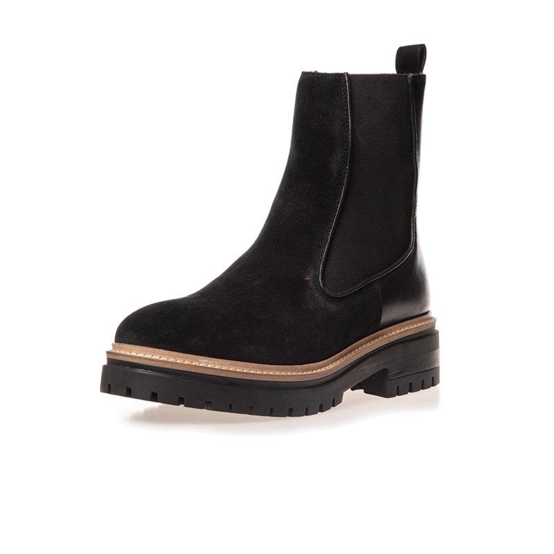 Copenhagen Shoes Copenhagen buty Jesienne 21 zamszowe buty dla niej kolor 001 czarny – zdjęcie  3