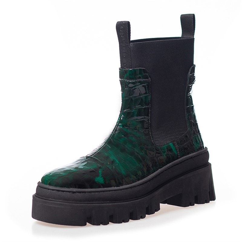Copenhagen Shoes Bottes Femme Keep On Dreaming 2244 Vert Foncé - Image 2