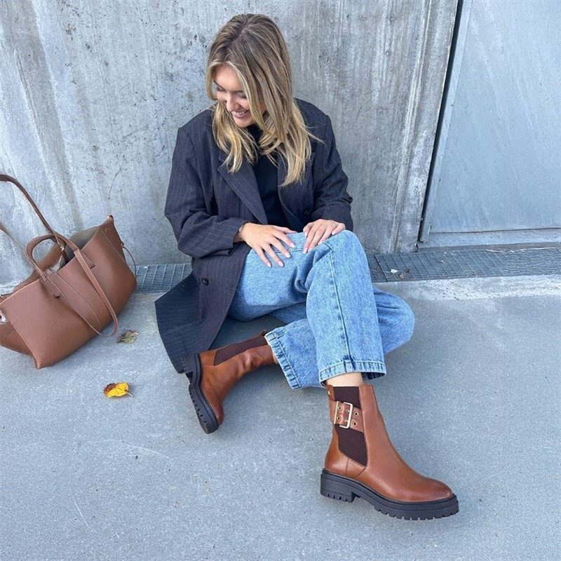 Copenhagen Shoes Bottes d'automne Femme 0241 Cognac - Image 5