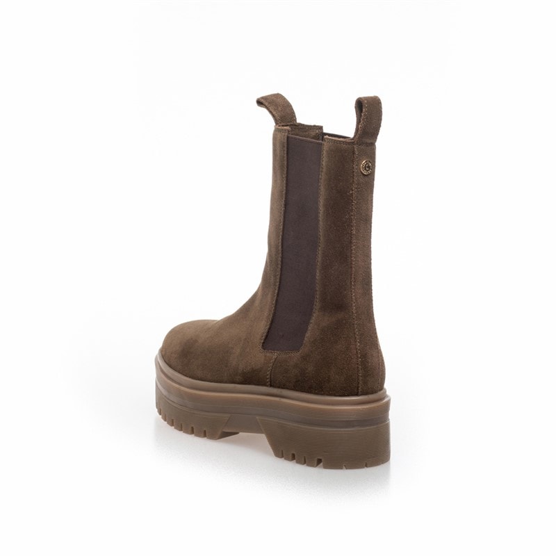 Copenhagen Shoes Damen Wildleder Gehen 22 Stiefel 099 Army W/Brown Sole - Bild 3