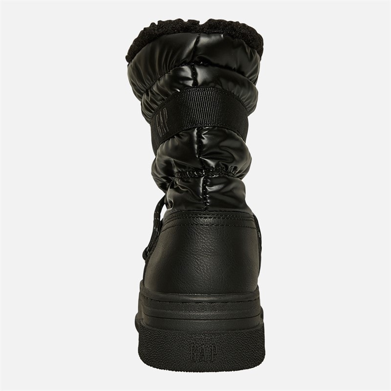 GAP Damen Paradies Hohe Nylon Schneestiefel Schwarz - Bild 3