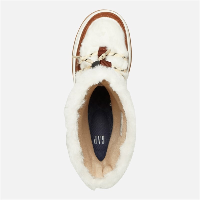 GAP Bottes de Neige Hautes Fourrure Paradis Femme Sable Kaki - Image 4
