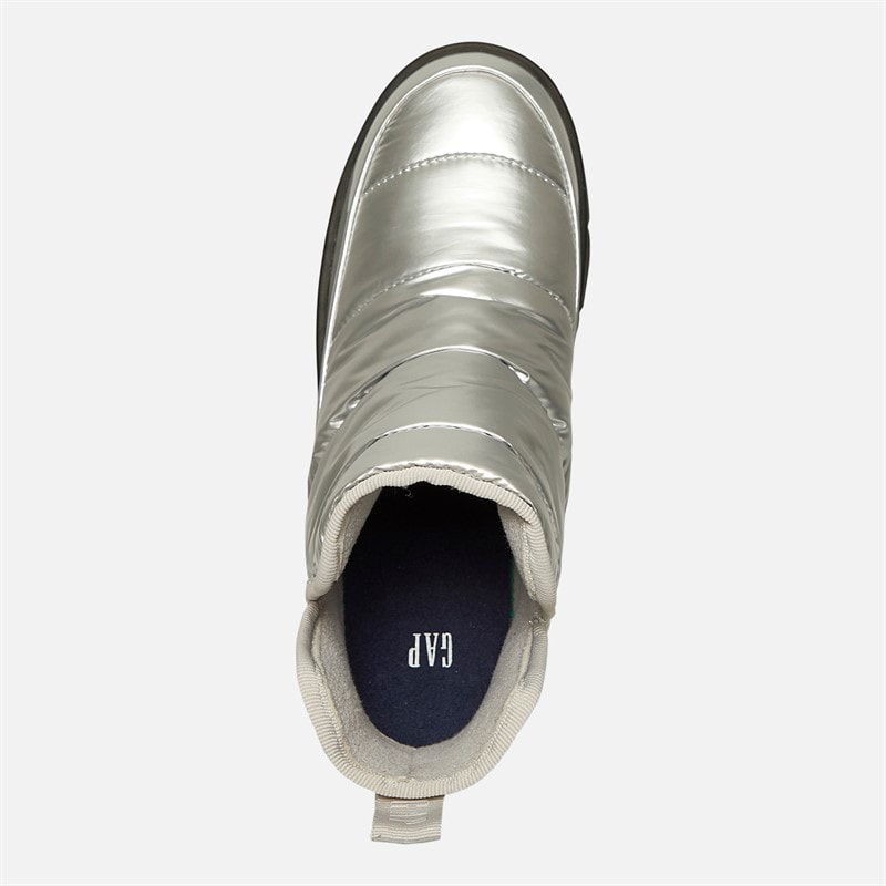 GAP Dames Richmond Mid Metallic Snowlaarzen Zilver - Afbeelding 4
