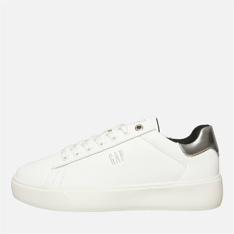 GAP Dames Cary Cupsole Sneakers Wit