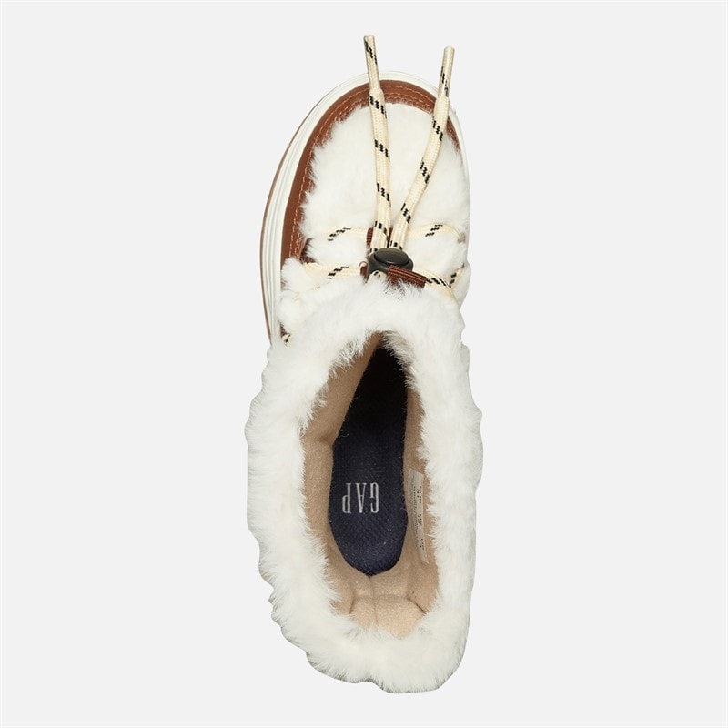 GAP Mädchen Paradies Hohe Pelz Schneestiefel Sand Khaki - Bild 4