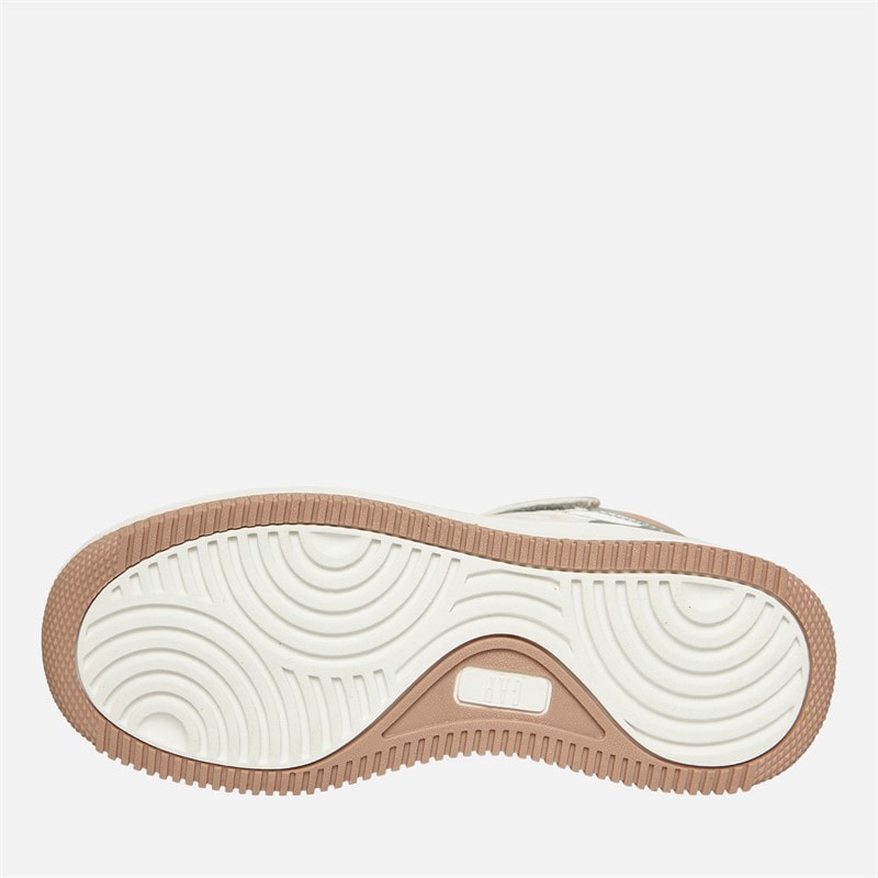 GAP Meisjes Boston Mid Sneakers Wit Zilver Roze - Afbeelding 2