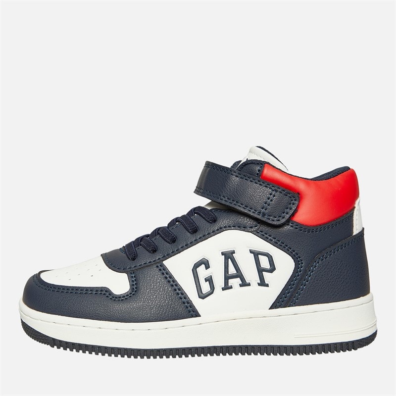 GAP Jongens Boston Mid Sneakers Navy/Rood - Afbeelding 1