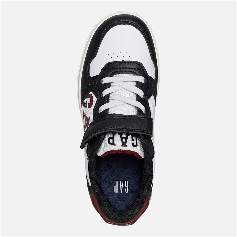 GAP Jongens Detroit Sneakers Zwart/Wit/Rood Black wit Red - Afbeelding 4
