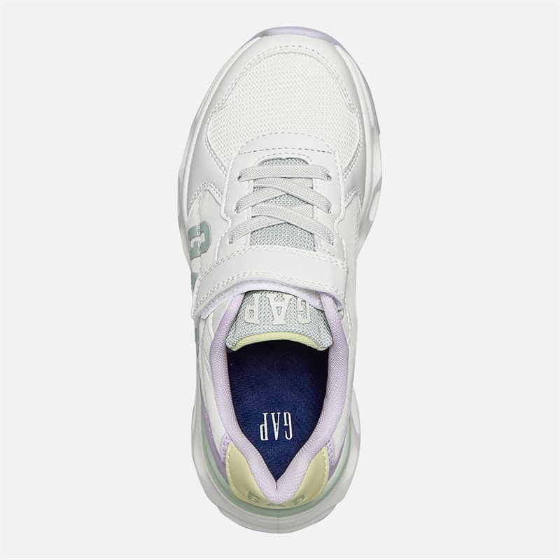 GAP Meisjes San Francisco Sneakers Off wit Liliac Citron Off-White Liliac Citron - Afbeelding 4