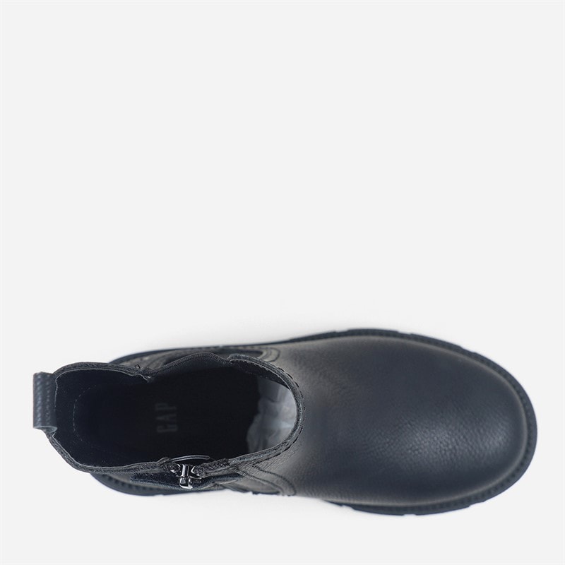 GAP Niemowlęce botki w stylu Chelsea dla dziewczynki kolor Black Nubuck – zdjęcie  4
