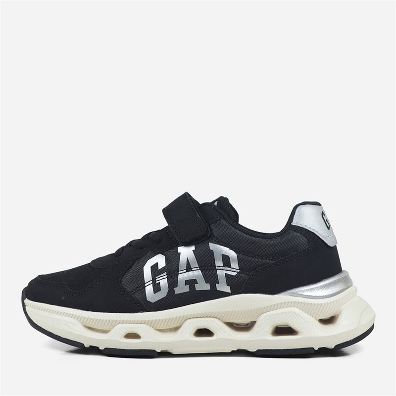 GAP San Francisco sneakersy dla dziewczynki kolor Czarny/Srebrny – zdjęcie  1