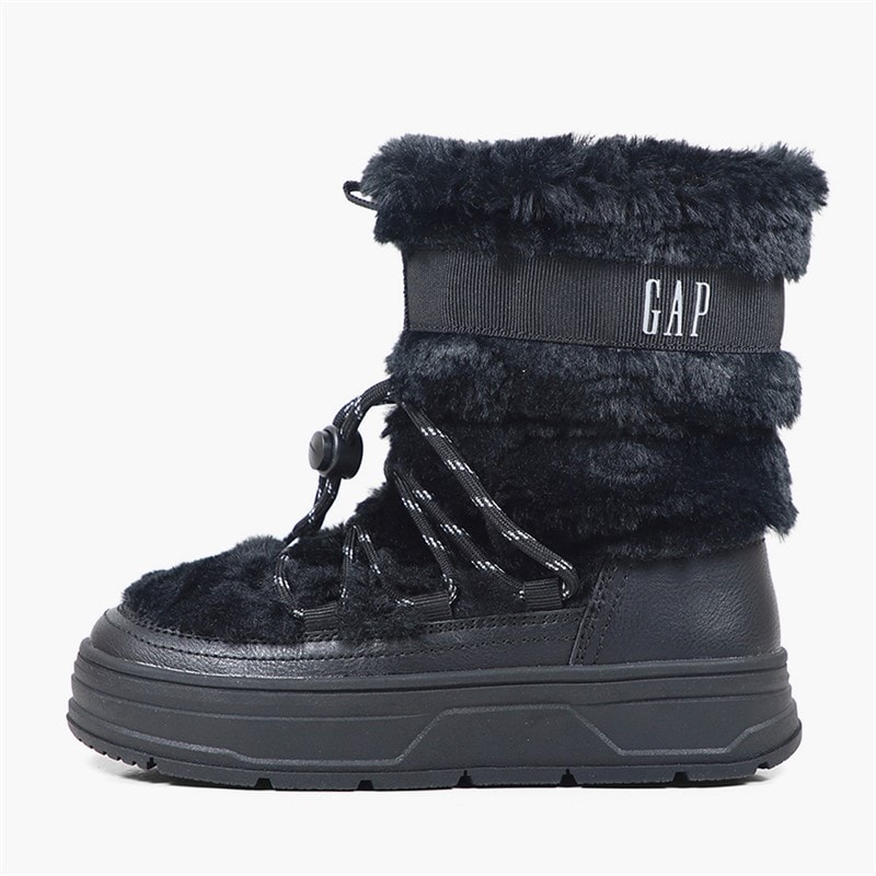 GAP Bottes de Neige Hautes en Fourrure Paradise Fille Noir - Image 1