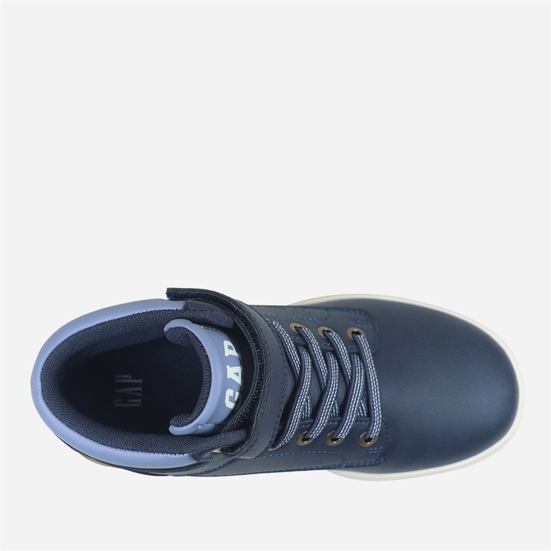 GAP Travis średniowysokie sneakersy Granatowy/Niebieski/Czerwony dla chłopca kolor Navy Blue Red – zdjęcie  4