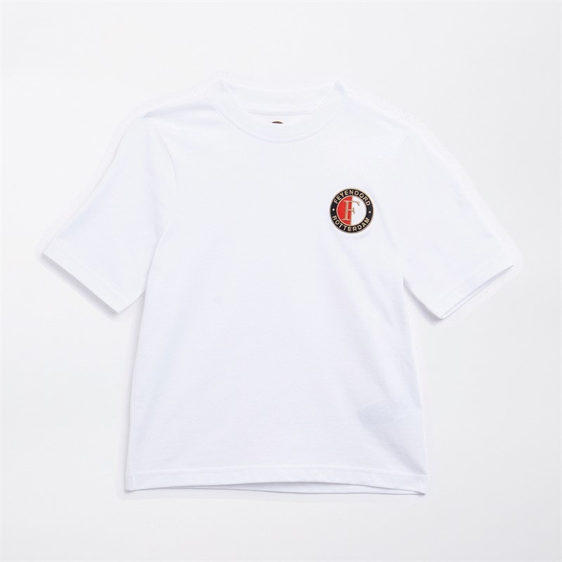 Castore T-shirt Enfant FR Feyenoord Core Coton Blanc Éclatant