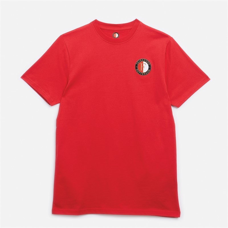 Castore T-shirt Homme FR Feyenoord Core Coton Rouge Chinois - Image 1
