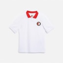 Castore Junior FR Feyenoord Heritage Pique Polo Briljant Wit