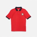 Castore Junior FR Feyenoord Heritage Pique Polo Chinese Rood